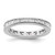 Rhodium-Plated 14K White Gold Polished Channel-Set Princess Diamond Eternity Band - ET0010-100-W4