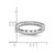 Rhodium-Plated 14K White Gold Polished Channel-Set Princess Diamond Eternity Band - ET0010-100-W4 - View 4