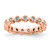 Rhodium-Plated 14K Rose Gold Polished Bezel-Set Diamond Eternity Band - ET0011-050-R4