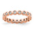 Rhodium-Plated 14K Rose Gold Polished Bezel-Set Diamond Eternity Band - ET0011-050-R4 - View 6