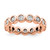 Rhodium-Plated 14K Rose Gold Polished Bezel-Set Diamond Eternity Band - ET0011-100-R4 - View 6