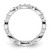 Rhodium-Plated 14K White Gold Polished Vintage Pave Diamond Eternity Band - View 7