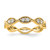14K Yellow Gold Polished Vintage Pave 0.48ct Diamond Eternity Band