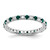 Rhodium-Plated 14K White Gold Lab-Grown Diamond and Lab-Created Alexandrite Eternity Band, 2.25 mm
