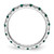 Rhodium-Plated 14K White Gold Lab-Grown Diamond and Lab-Created Alexandrite Eternity Band, 2.25 mm - View 2