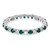 Rhodium-Plated 14K White Gold Lab-Grown Diamond and Lab-Created Alexandrite Eternity Band, 2.25 mm - View 3
