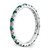 Rhodium-Plated 14K White Gold Lab-Grown Diamond and Lab-Created Alexandrite Eternity Band, 2.25 mm - View 4