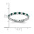 Rhodium-Plated 14K White Gold Lab-Grown Diamond and Lab-Created Alexandrite Eternity Band, 2.25 mm - View 5