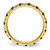 14K Yellow Gold Lab-Grown Diamond and Lab-Created Alexandrite Eternity Band, 2.25 mm - View 2