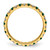 14K Yellow Gold Lab-Grown Diamond and Lab-Created Emerald Eternity Band, 2.25 mm - View 2