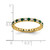 14K Yellow Gold Lab-Grown Diamond and Lab-Created Emerald Eternity Band, 2.25 mm - View 5