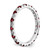 Rhodium-Plated 14K White Gold Lab-Grown Diamond and Lab-Created Ruby Eternity Band, 2.25 mm - View 5