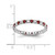 Rhodium-Plated 14K White Gold Lab-Grown Diamond and Lab-Created Ruby Eternity Band, 2.25 mm - View 6
