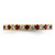 14K Yellow Gold Lab-Grown Diamond and Lab-Created Ruby Eternity Band, 2.25 mm - View 3