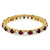14K Yellow Gold Lab-Grown Diamond and Lab-Created Ruby Eternity Band, 2.25 mm - View 4