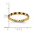 14K Yellow Gold Lab-Grown Diamond and Lab-Created Ruby Eternity Band, 2.25 mm - View 6