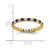 14K Yellow Gold Lab-Grown Diamond and Blue Lab-Created Sapphire Eternity Band, 2.25 mm - View 5