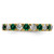14K Yellow Gold Lab-Grown Diamond and Lab-Created Emerald Eternity Band, 3.25 mm - View 3