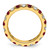 14K Yellow Gold Lab-Grown Diamond and Lab-Created Ruby Eternity Band, 3.25 mm - View 2