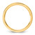 14K Yellow Gold 1 mm Standard Flat Comfort Fit Wedding Band - View 2