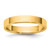 14K Yellow Gold 3.5 mm Lightweight Flat Wedding Band