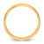 14K Yellow Gold 3.5 mm Lightweight Flat Wedding Band - View 2