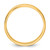 14K Yellow Gold 6.5 mm Lightweight Flat Wedding Band - View 2