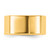 14K Yellow Gold 9 mm Lightweight Flat Wedding Band - View 3
