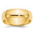 14K Yellow Gold 5.5 mm Half Round Wedding Band