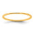 14K Yellow Gold 1 mm Lightweight Half Round Wedding Band