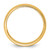 14K Yellow Gold 7 mm Milgrain Half Round Wedding Band - View 2
