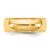 14K Yellow Gold 7 mm Milgrain Comfort Fit Wedding Band, Half Round - View 3