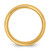 14K Yellow Gold 8 mm Milgrain Comfort Fit Wedding Band, Half Round - View 2