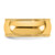14K Yellow Gold 8 mm Milgrain Comfort Fit Wedding Band, Half Round - View 3