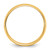 14K Yellow Gold 8 mm Lightweight Milgrain Half Round Wedding Band - View 2