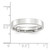 Platinum 4 mm Polished Flat Wedding Band - View 3