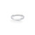 Platinum 3 mm Half Round Wedding Band - View 2