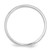 Platinum 3 mm Half Round Wedding Band - View 3