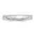 Platinum 3 mm Half Round Wedding Band - View 4