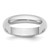 Platinum 4 mm Half Round Wedding Band