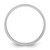 Platinum 8 mm Half Round Featherweight Wedding Band - View 2