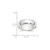 Platinum 8 mm Half Round Featherweight Wedding Band - View 3