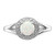 Sterling Silver Rhodium-Plated 0.01ct Diamond & Lab-Created Opal Ring, 2 mm - QBR11OCT - View 4