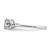 Sterling Silver Rhodium-Plated White Topaz Ring, 2 mm - QBR15APR - View 4