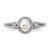 Sterling Silver Rhodium-Plated Cultured Freshwater Pearl & 0.021ct Diamond. Ring, 2 mm - View 5