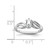 Sterling Silver Rhodium-Plated White Topaz Ring, 2 mm - QBR17APR - View 4