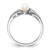 Sterling Silver Rhodium-Plated Cultured Freshwater Pearl Ring, 2 mm - QBR17JUN - View 2