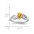 Sterling Silver Rhodium-Plated Citrine Ring, 2 mm - QBR17NOV - View 4