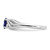 Sterling Silver Rhodium-Plated Lab-Created Sapphire Ring, 2 mm - QBR17SEP - View 3