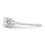 Sterling Silver Rhodium-Plated White Topaz Ring, 2 mm, 2 mm Wide, 7 mm Top Length, 5 mm Top Width, Polished - View 3